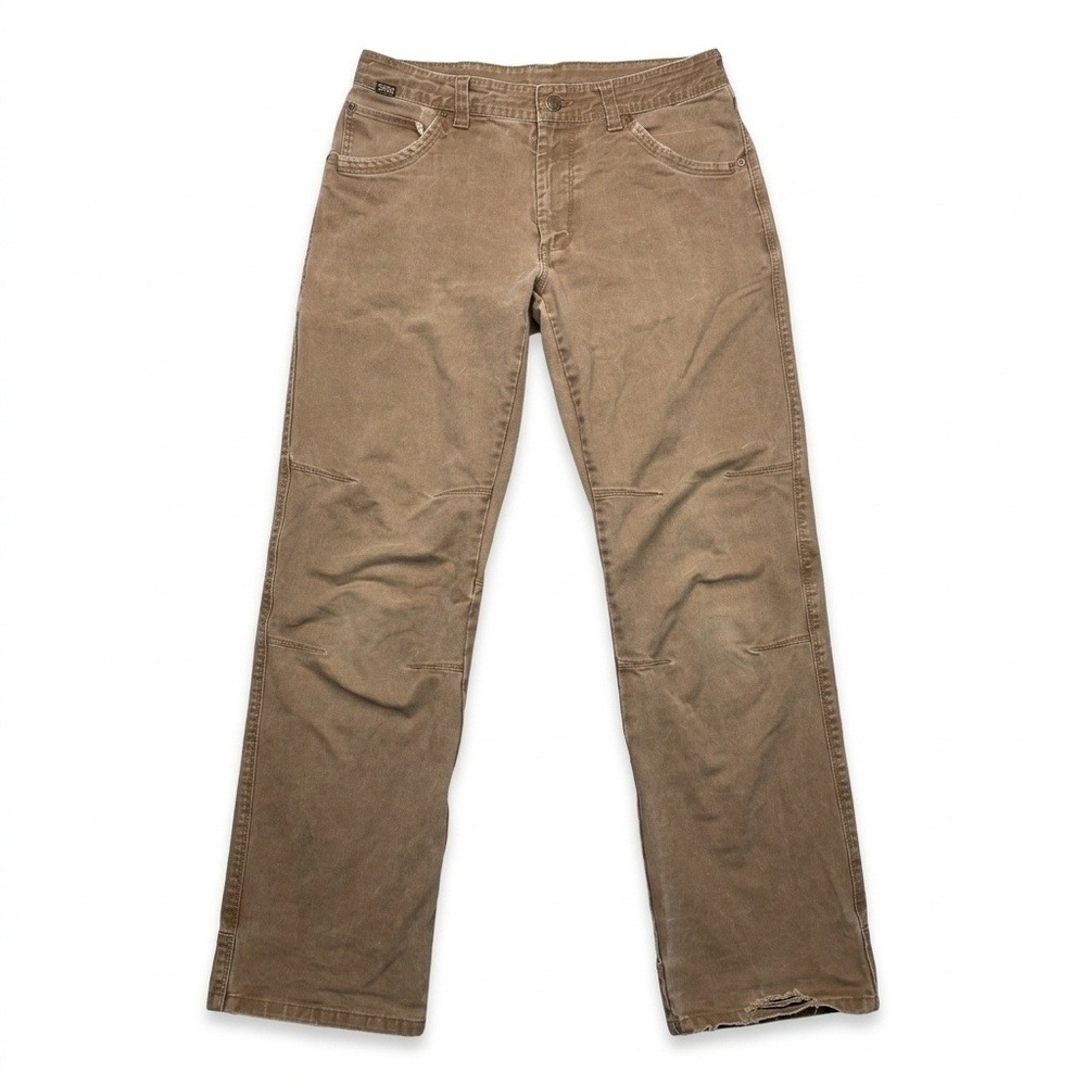 KUHL Rydr Pants Mens 32x32 Brown Crag Series Cotton Canvas Hiking Workwear Gorp
